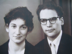 Николай и Белла Родины после свадьбы, 1960г.